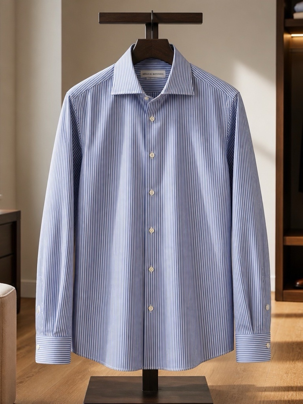 Perry Ellis Portfolio Slim Fit Striped Dress Shirt